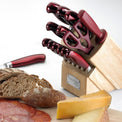 Argentum Red 14-Piece Cutlery Block Set