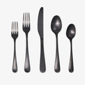 Rhiannon Black Satin 20-Piece Flatware Set