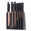 Knight Copper 13-Piece Cutlery Block Set