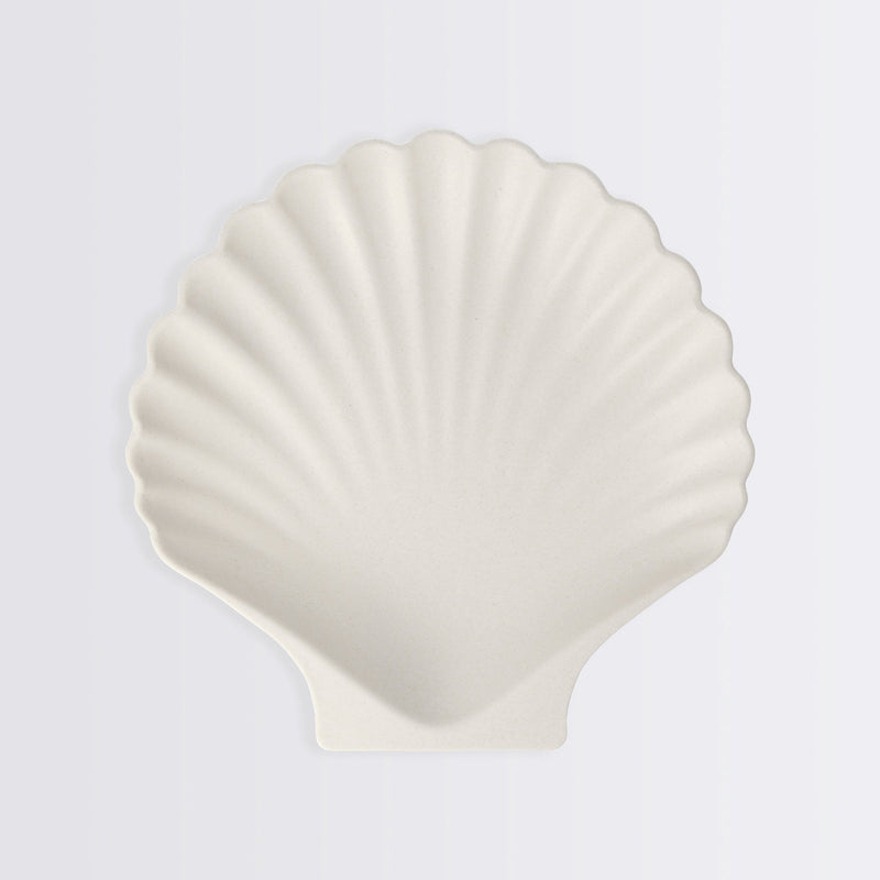 Bamboo Natural Shell Plates, Set of 6