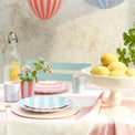 Stripey Assorted Bamboo Large Plates, Set of 6
