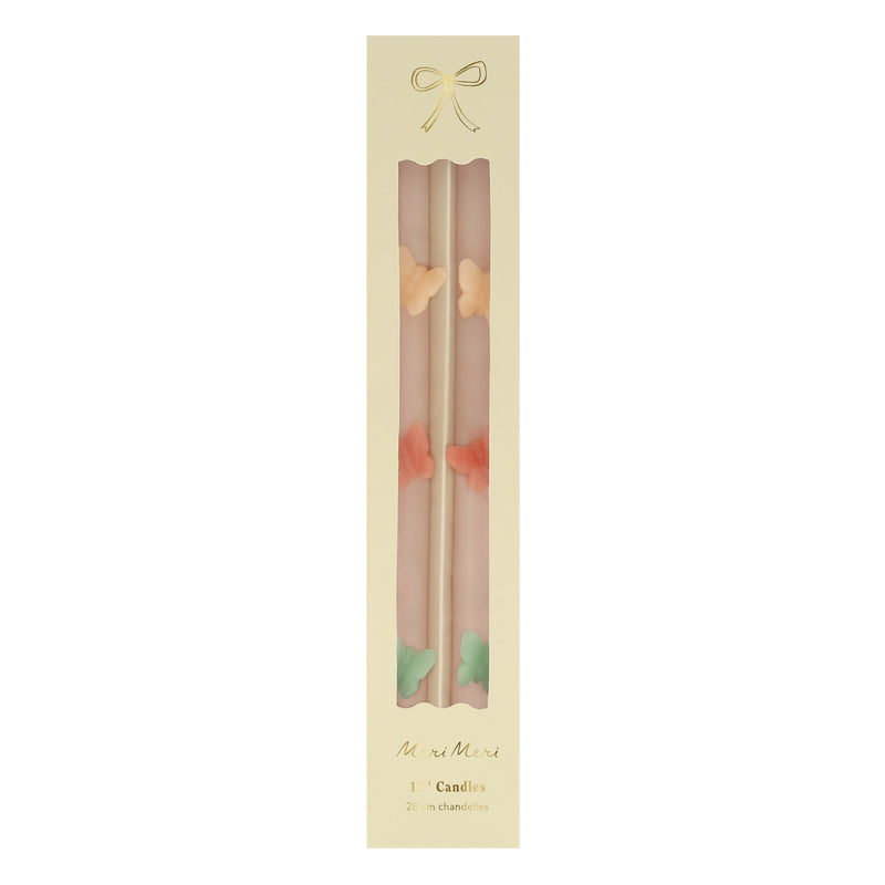 Butterfly Taper Candles, Set of 2