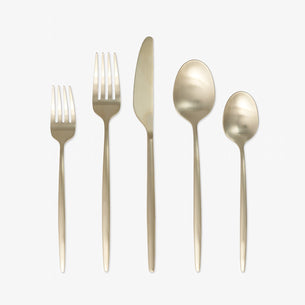 Gaze Champagne Satin 20-Piece Flatware Set