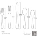 Flight Gold Satin 20-Piece Flatware Set
