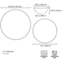 LX Collective White 12-Piece Dinnerware Set