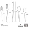 Moda Gold Satin 20-Piece Flatware Set