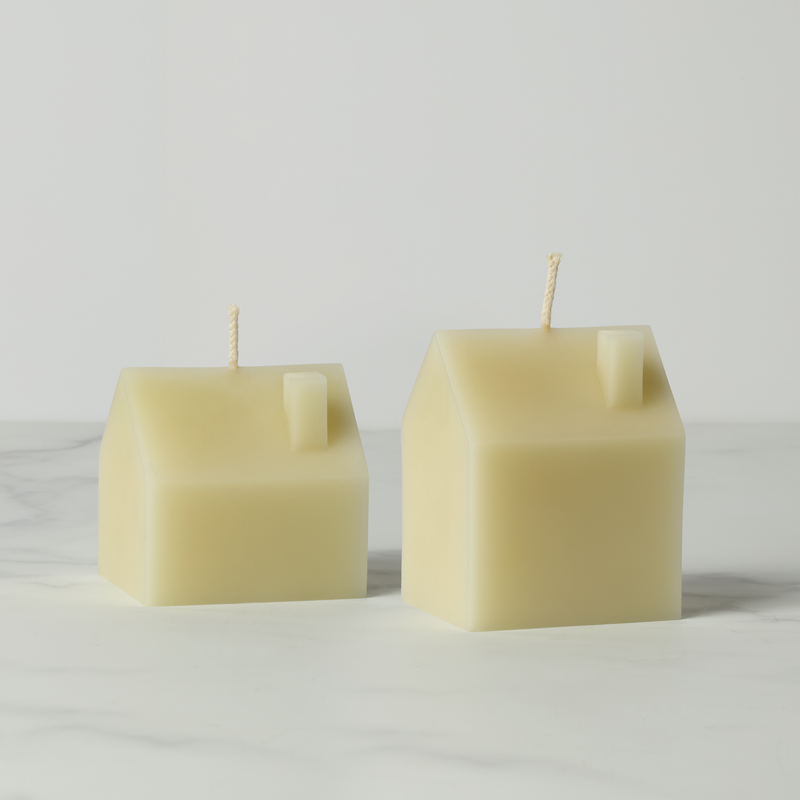 Iconic Cream Small House Candle