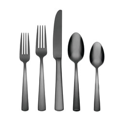 Aptitude Midnight Glossy 20-Piece Flatware Set
