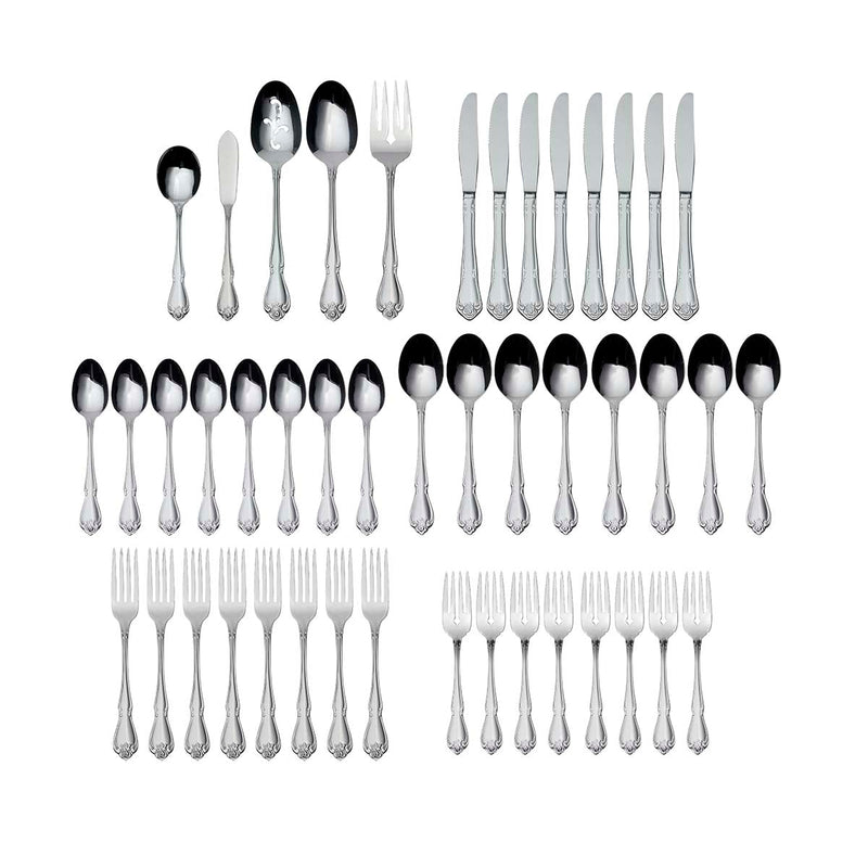 1 Rose 45-Piece Flatware Set