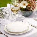Blue Bay White 12-Piece Dinnerware Set