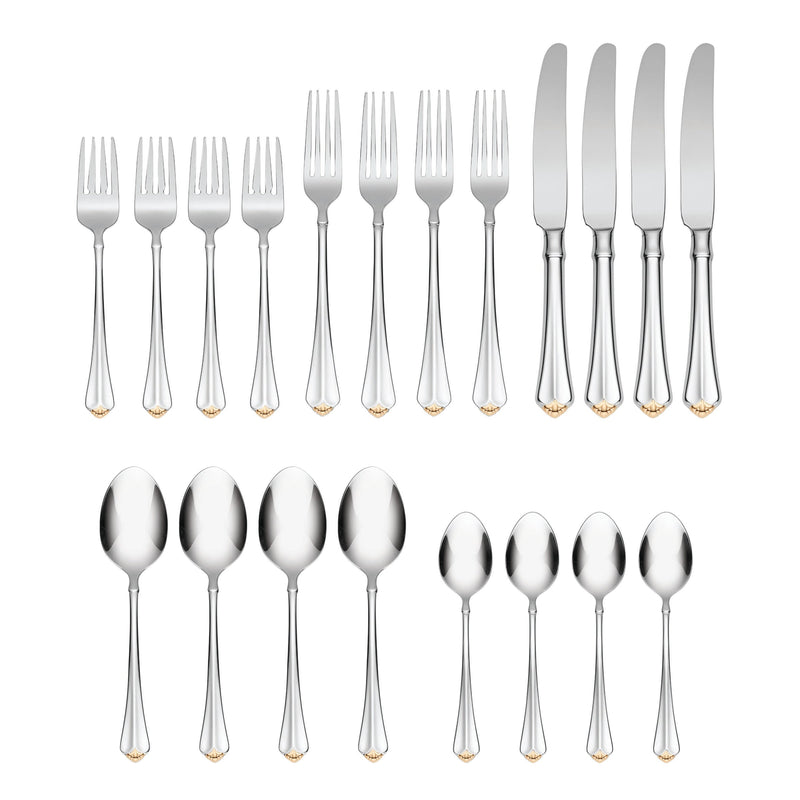 Golden Juilliard 20-Piece Flatware Set