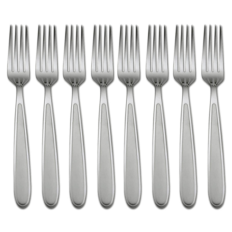 Jordan Frosted Dinner Forks, Set of 8