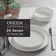 24 Seven White 12-Piece Dinnerware Set