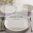 Wicker Creek 12-Piece Dinnerware Set