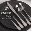 Flight 45-Piece Flatware Set