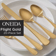 Flight Gold Satin 20-Piece Flatware Set