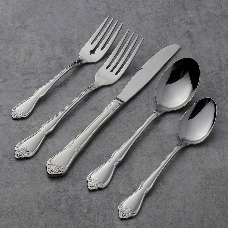1 Rose 20-Piece Flatware Set