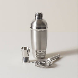 Tuscany Classics Stainless Steel Cocktail Shaker & Strainer Set