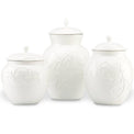 Opal Innocence Carved 3-Piece Canister Set
