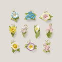 Celebrate Flowers 10-Piece Mini Ornament Set