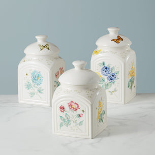 Butterfly Meadow 3-Piece Canister Set