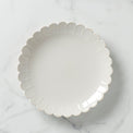 French Perle Scallop White Platter