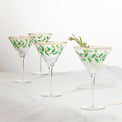 Holiday Martini Glasses, Set of 4