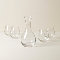 Tuscany Classics Decanter & Stemless Wine Glass Set