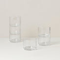 Tuscany Classics Stackable Clear Short Glasses, Set of 6