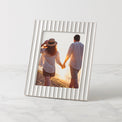 French Perle Scallop White 8x10 Photo Frame